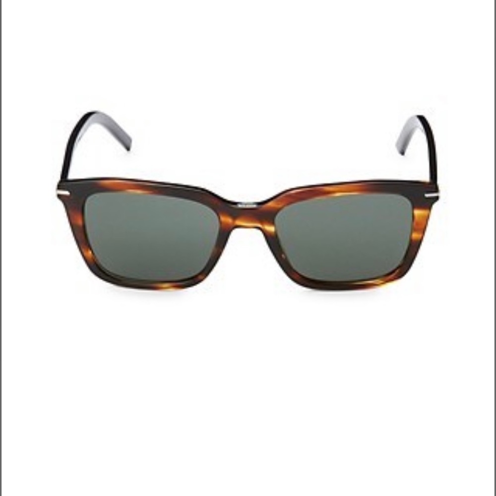 DIOR Homme Tortoiseshell Rectangular Sunglasses